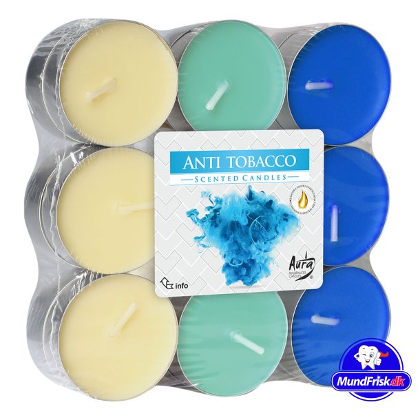 Duftlys 18 stk. Anti-Tobacco Fyrfadslys med duft