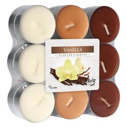 Duftlys 18 stk. Vanilje Duftlys