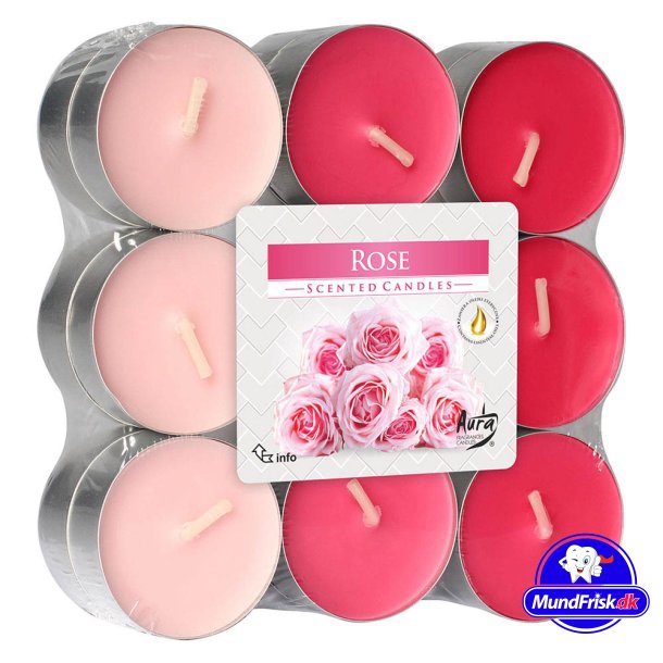 Duftkerzen 18 Stk. Teelicht mit Rosenduft