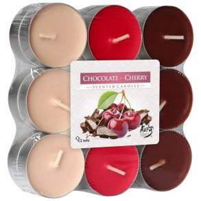 Doftljus 18 st. Choklad/Krsbrsljus Med Doft