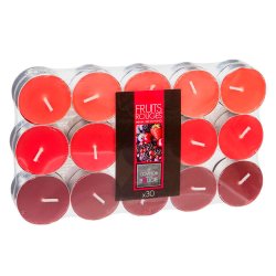 Duftlys 30 stk. Rde Br Fruit Rouges Fyrfadslys Med Duft