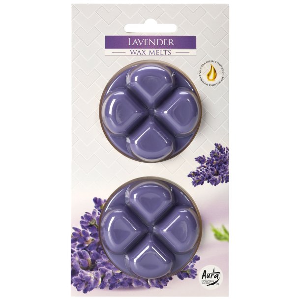 Duftvoks - Aura Fragrance Lavendel Aromavoks - 2 x 20g.