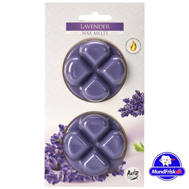 Duftvoks - Aura Fragrance Lavendel Aromavoks - 2 x 20g.