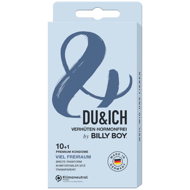 Billy Boy Condoms Du & Ich Viel Freiraum 55 mm 11 pcs.
