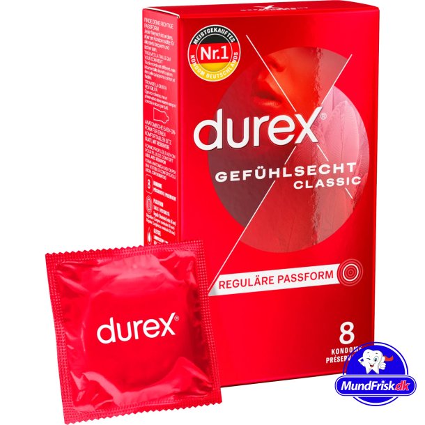 Durex Kondomer Classic Feel Thin 8 stk.