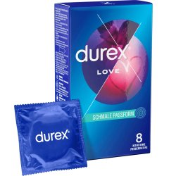 Durex Kondomer Love Ekstra Smal Pasform 8 stk.