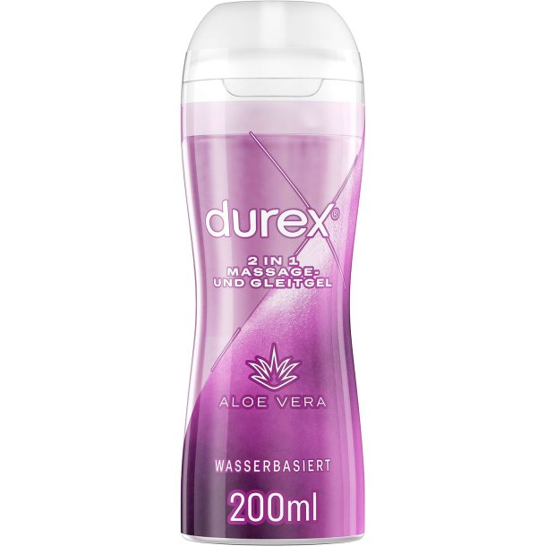 Durex Massage &amp; Gleitmittel 2in1 Aloe Vera 200 ml