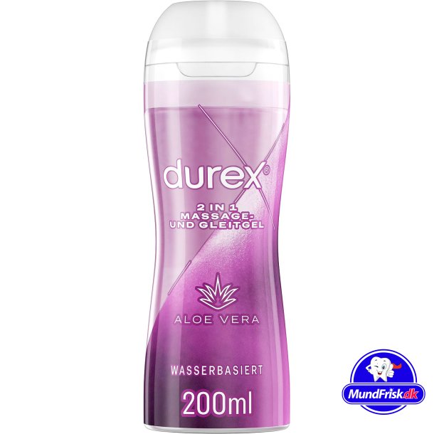 Durex Massage &amp; Gleitmittel 2in1 Aloe Vera 200 ml