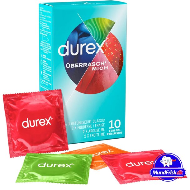 Durex Kondomer Surprise Me Mix-pakke 10 stk.