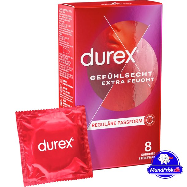 Durex Kondomer Feel Thin Extra Lube 8 stk.