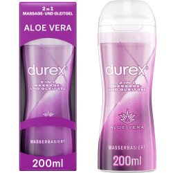 Durex Massage &amp; Gleitmittel 2in1 Aloe Vera 200 ml