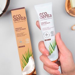 Ekologisk Xylitol tandkrm EcoDenta Coconut Anti-Plaque 75 ml