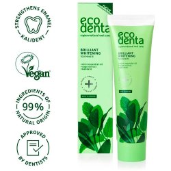 Naturlig Hydroxyapatit Tandpasta ECODENTA Brilliant Whitening 100 ml