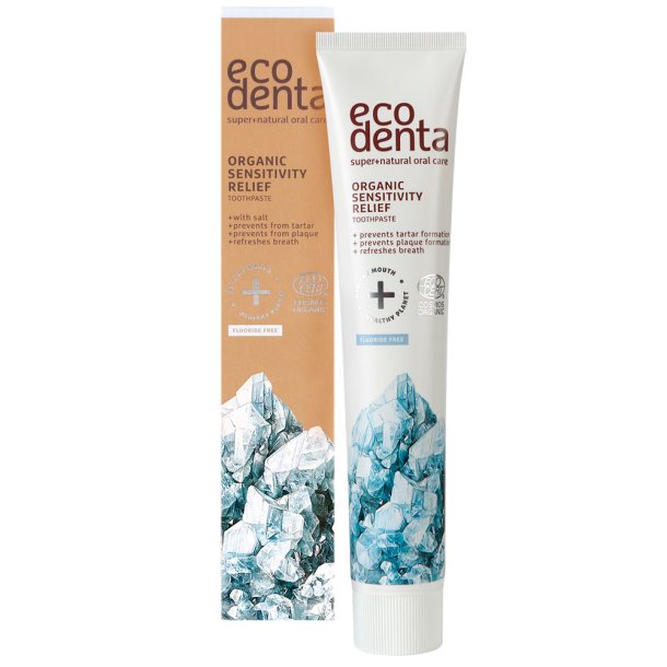 Organic Toothpaste ECODENTA Sensitivity Relief Utan Fluor 75 ml