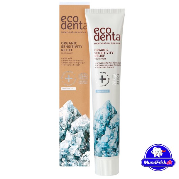 EcoDenta Bio-Zahnpasta zur Linderung der Empfindlichkeit ohne Fluorid 75 ml