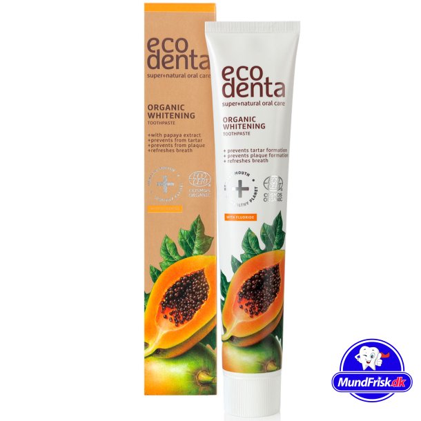 Organic Whitening Tandpasta EcoDenta Papaya 75 ml