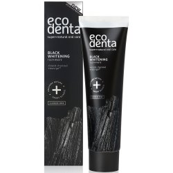 EcoDenta Black CHARCOAL Whitening Tandpasta Uden Fluor