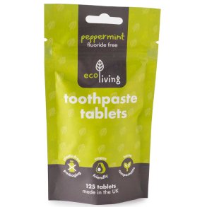 EcoLiving Tandkrmstabletter Pepparmynta Fluorfri 125 st.