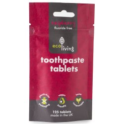 EcoLiving Tandkrmstabletter Rasperry Fluorfri 125 st.