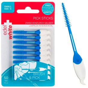 Soft Pick Sticks 50 st. Edel+Vit LITEN