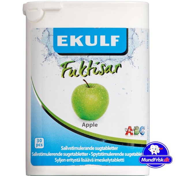 Ekulf Fuktisar sugtabletter mot muntorrhet pple