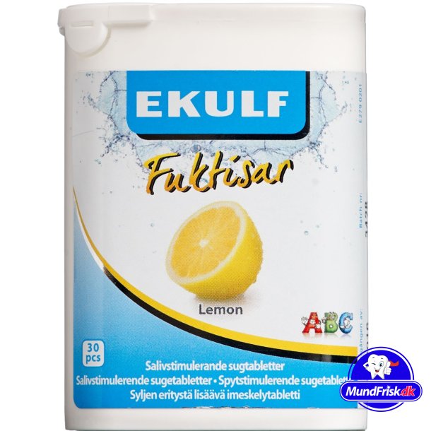 Ekulf Fuktisar Sukkerfrie sugetabletter mot munntrrhet Lemon