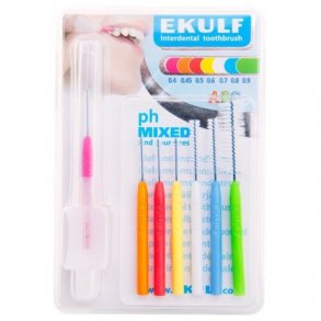 Ekulf ph Mellemrumsbrster Mixpakke - 7 stk.