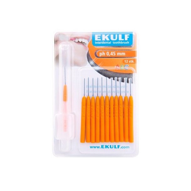 Ekulf ph Mellemrumsbrster 0.45 mm ORANGE