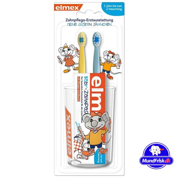 Elmex Baby Set Zahnpasta &amp; Zahnbrsten fr Kinder ab 0 Jahren