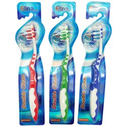 Elina Double Clean Tandborste med tungrengringsmedel