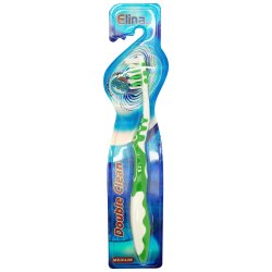 Elina Double Clean Tandborste med tungrengringsmedel