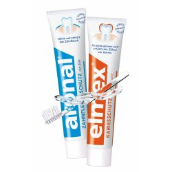  Elmex &amp; Aronal Tandkrm med zink Set 2 x 75 ml.