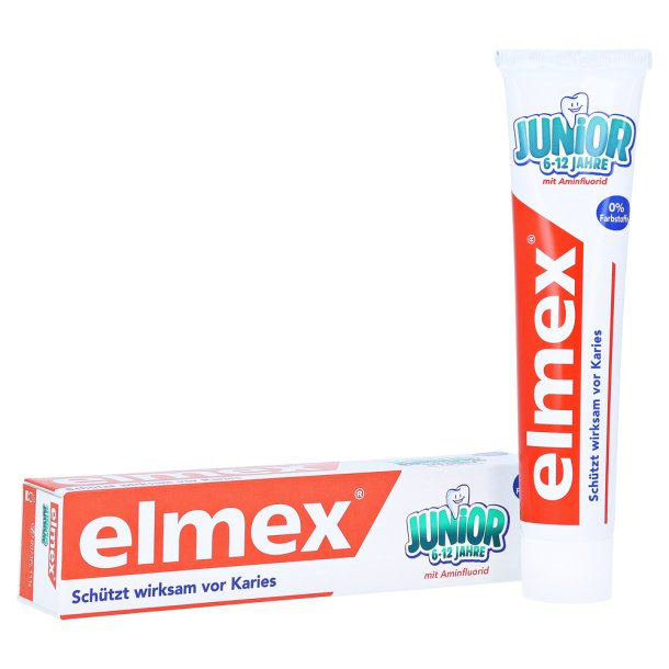 Elmex Junior Barnetannkrem 6-12 r 75 ml.