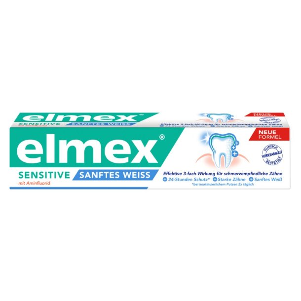 Elmex Sensitive White Sanftes Weiss Tandkrm mot frostskador