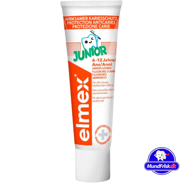 Elmex Junior Kindertandpasta 12 ml. Reisformaat.