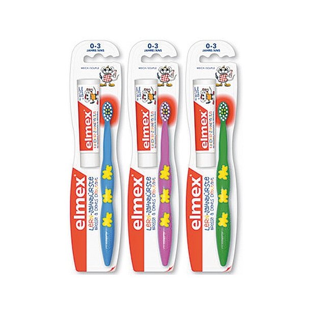Elmex lrande tandborste inkl. tandkrm Fr mjlktnder