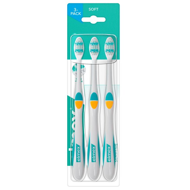 Elmex Tannb�rster 3-pk. F�lsom ekstra myk