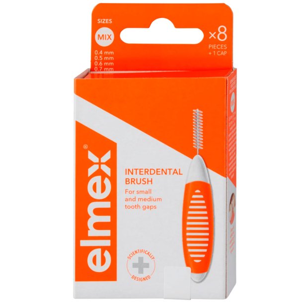 Elmex Mellemrumsbrster Mix-pakke 4 Strrelser