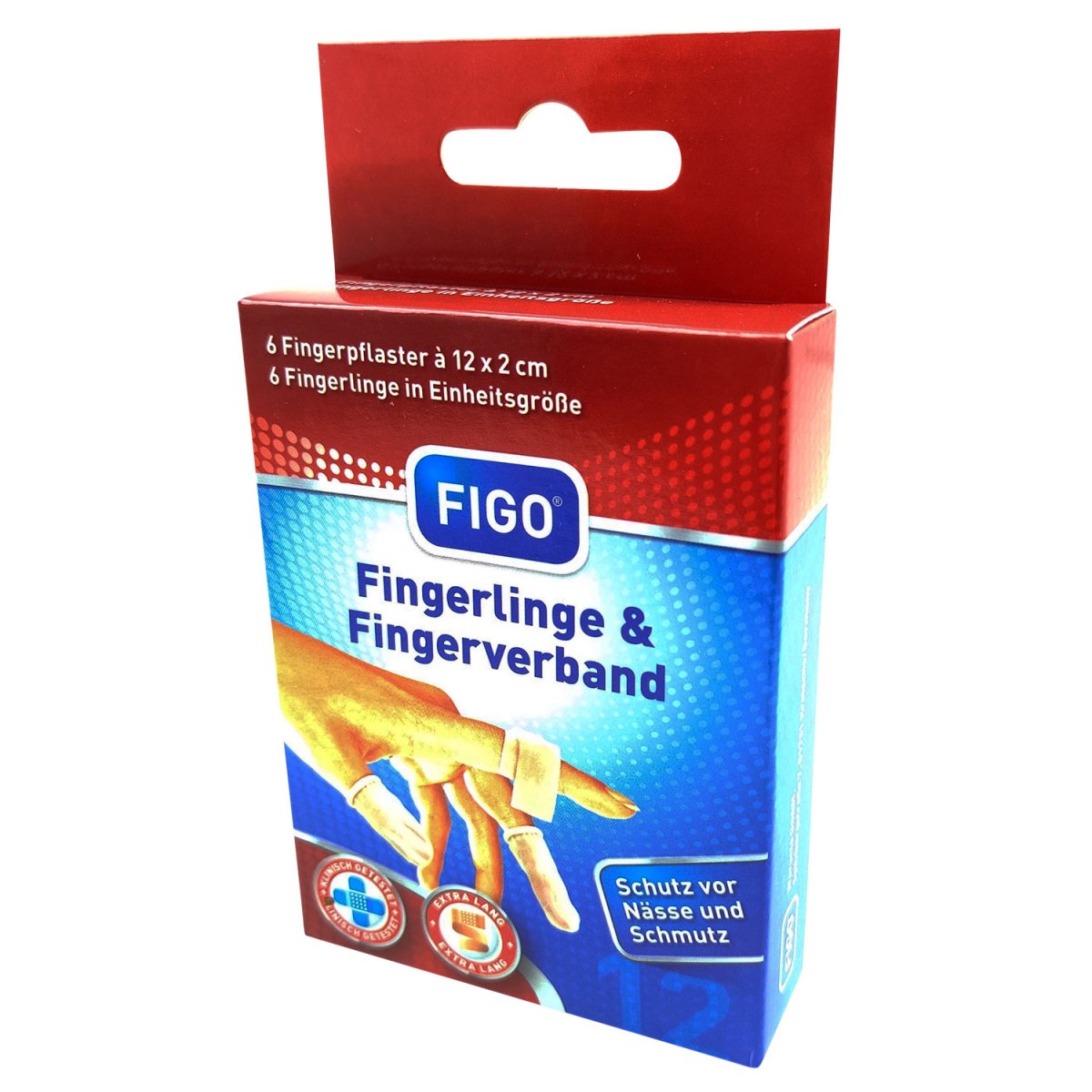Figo Fingerplaster & Fingertutter - 2 x 6 stk. - Figo Hæfteplaster 
