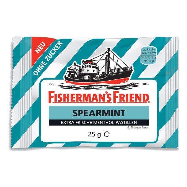 Fisherman's Friend Spearmint Sukkerfri halstabletter