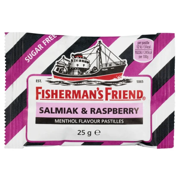 Fisherman's Friend Salmiak &amp; Rasperry Sukkerfri hals-tabletter