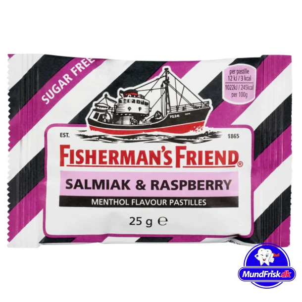 Fisherman's Friend Salmiak &amp; Rasperry Sukkerfri hals-tabletter