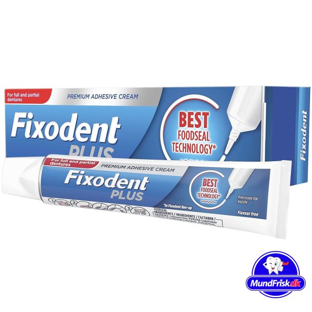Fixodent Denture Glue Plus Food Seal Kleber fr Zahnprothesen