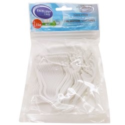75 st. Floss-Sticks - Floss + tandpetare med mynta