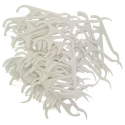 75 st. Floss-Sticks - Floss + tandpetare med mynta