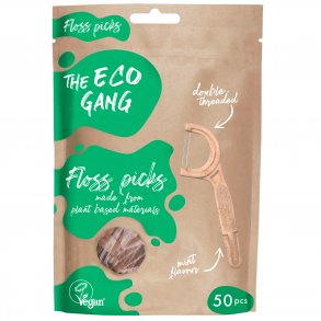 Floss uten PFAS The Eco Gang Floss Picks Dobbelttrdet