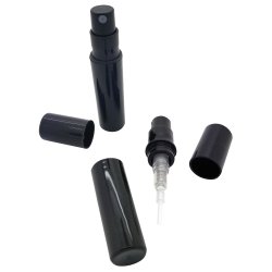 Sprayflaske 2 ml. SVART - Atomizer for parfyme, munnvann, etc.