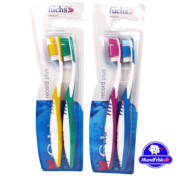 Fuchs Record Plus 2 Stk. Zahnb&uuml;rsten Medium