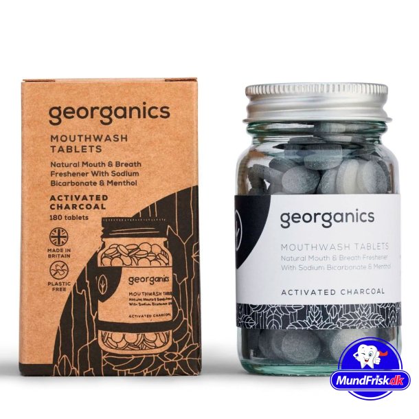 Natrliche Mundspltabletten Georganics Aktivkohle 180 Stk.