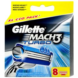 Gillette Razor Blades Mach3 Turbo 8-pk.